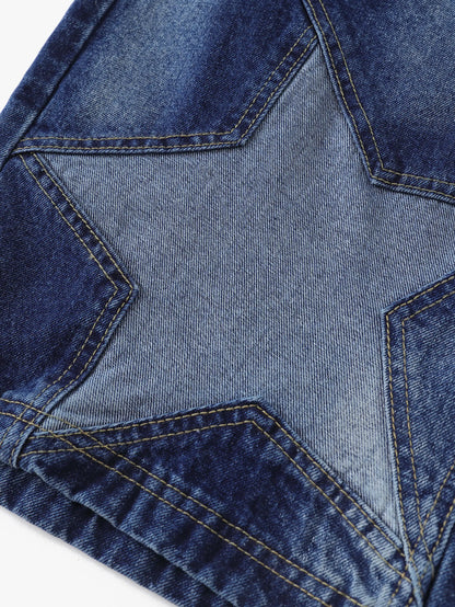 Starry Street Denim Shorts-S1094