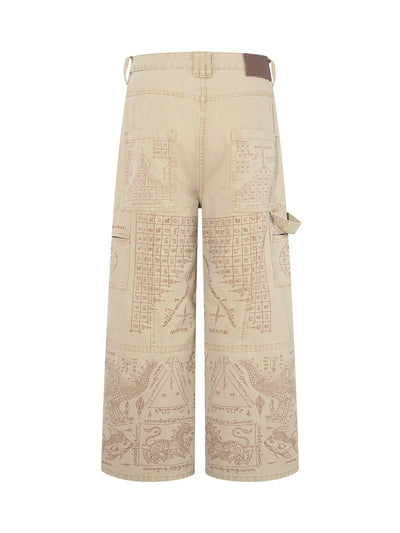 Vintage Mystic Script Cargos-S1234