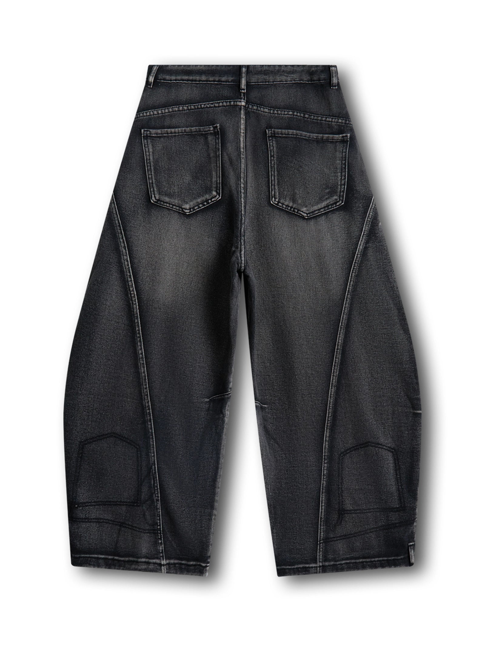 Dark Wash Distress Jeans - S131