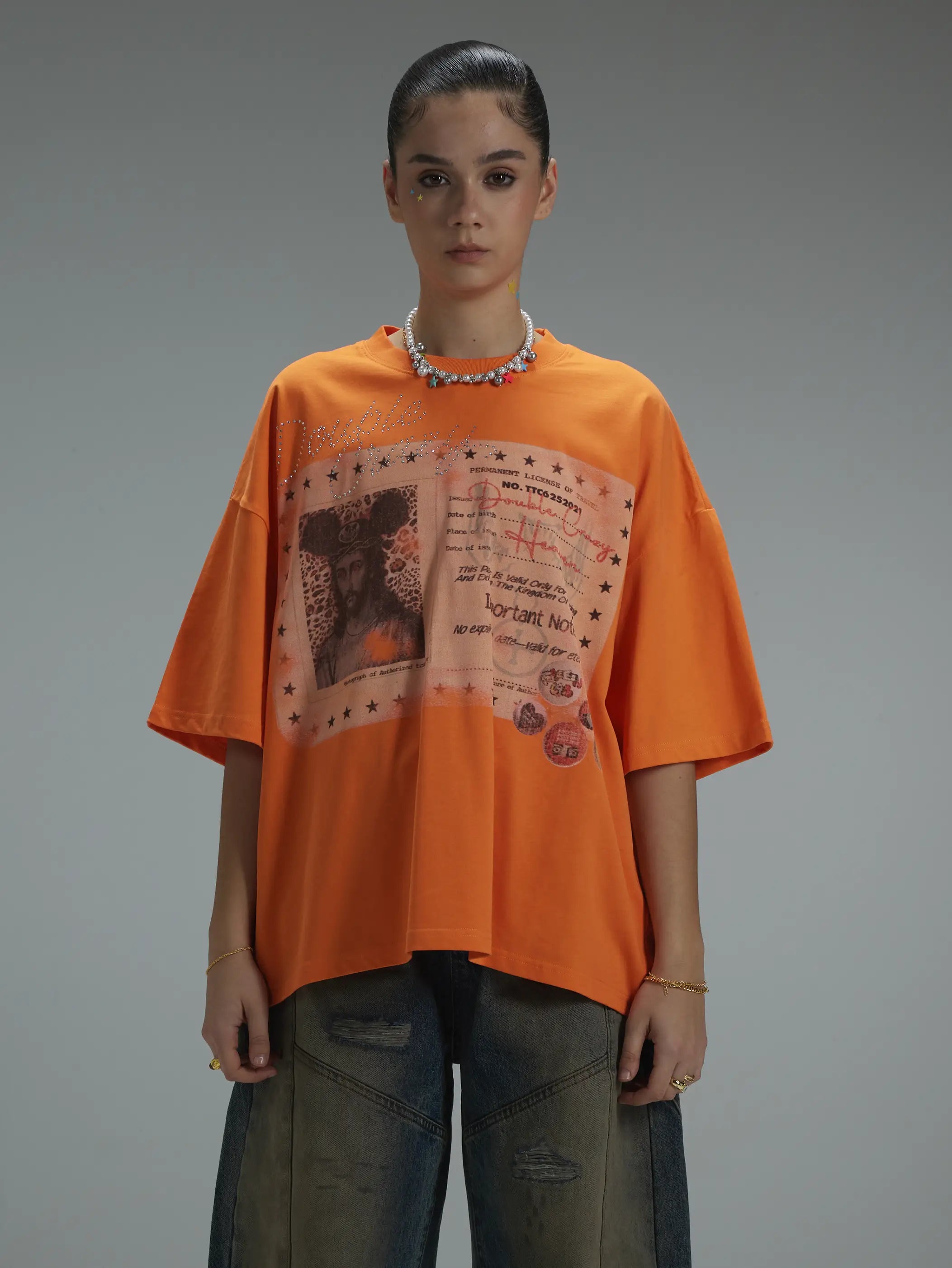 Vintage Boxy Iced Out ID Tee-430