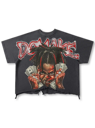 Iced Rage Distressed Tee-460