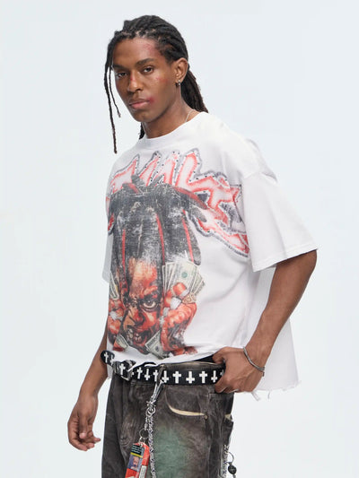 Iced Rage Distressed Tee-460