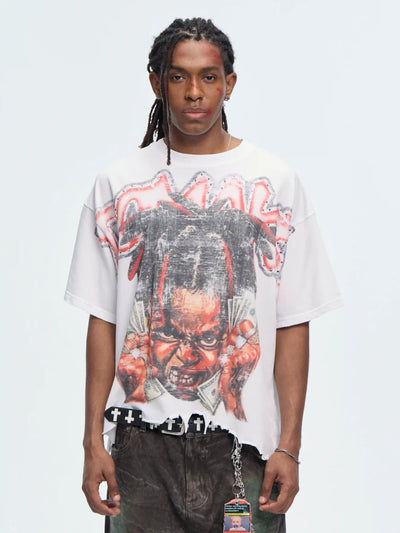 Iced Rage Distressed Tee-460