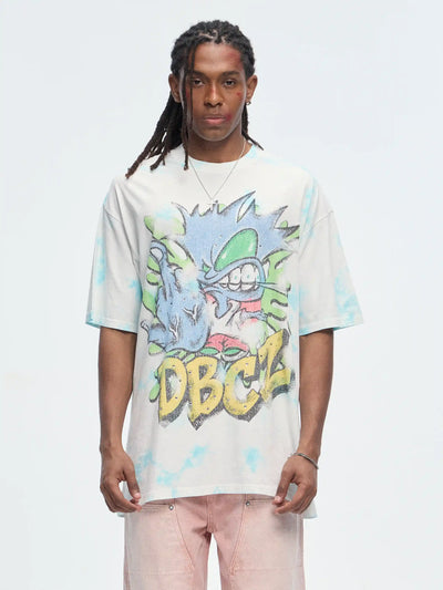 Edgy Bling Tie-dye Graphic Tee-484