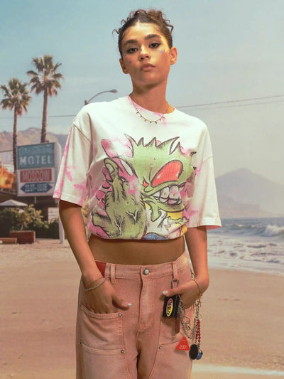 Edgy Bling Tie-dye Graphic Tee-484
