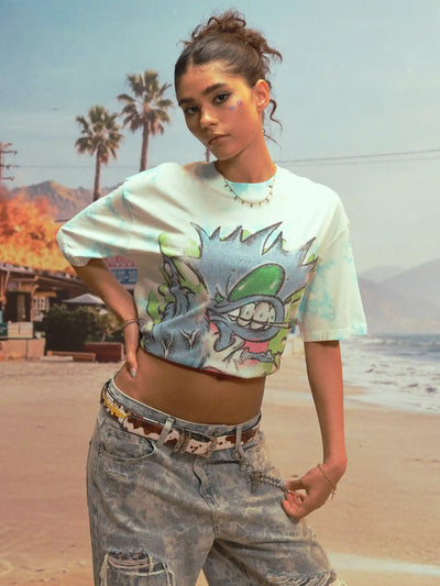 Edgy Bling Tie-dye Graphic Tee-484