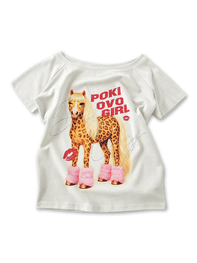 Iced Out Pink Boot Pony Top-756