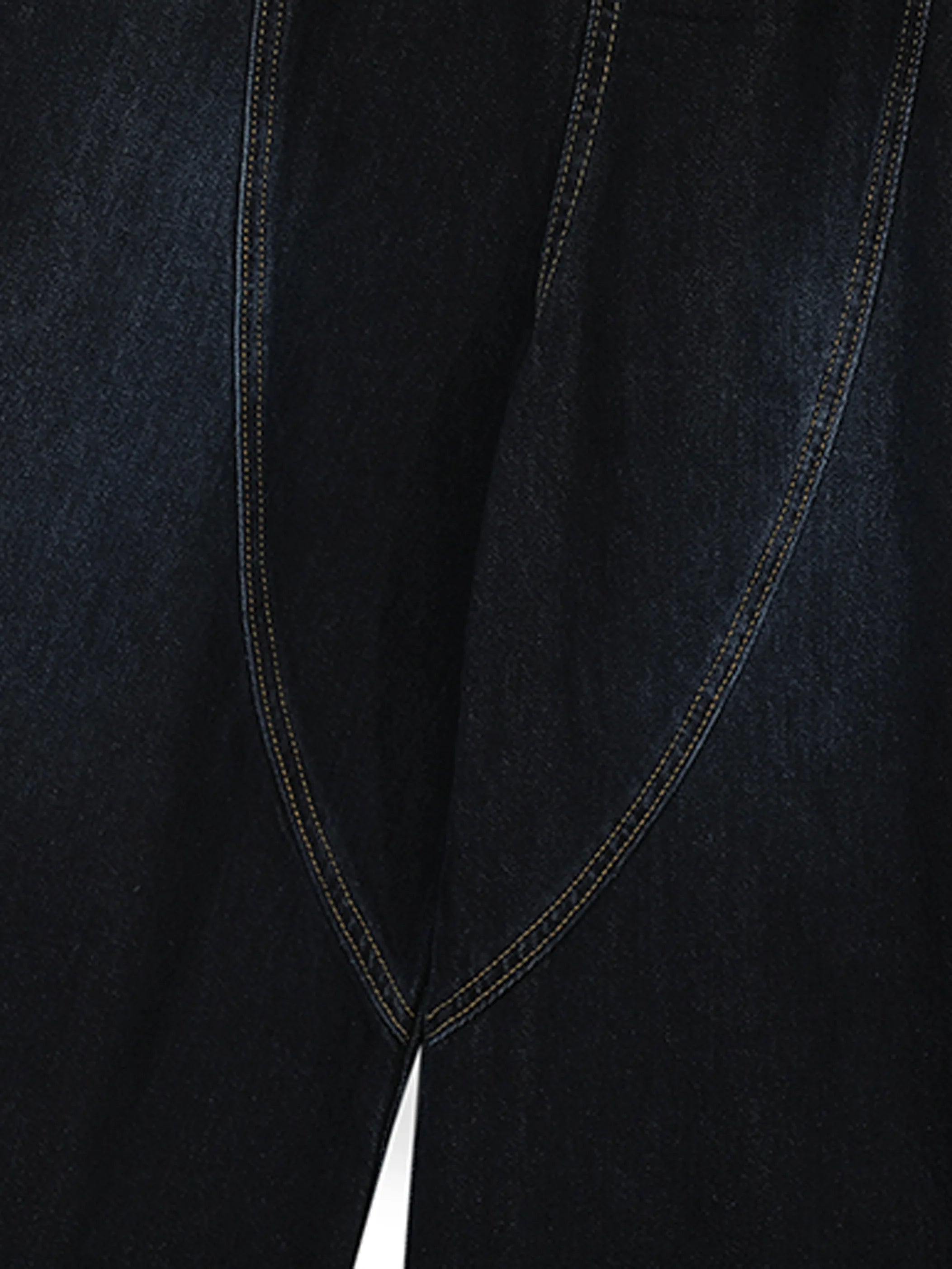 High Waist Wide Leg Denim Bermuda Shorts-S1025