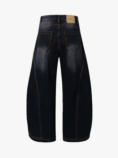 Tactical Camo Wide-Leg Cargo Pants -s919