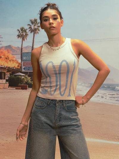 2001 Y2K Distressed Muscle Tank-524