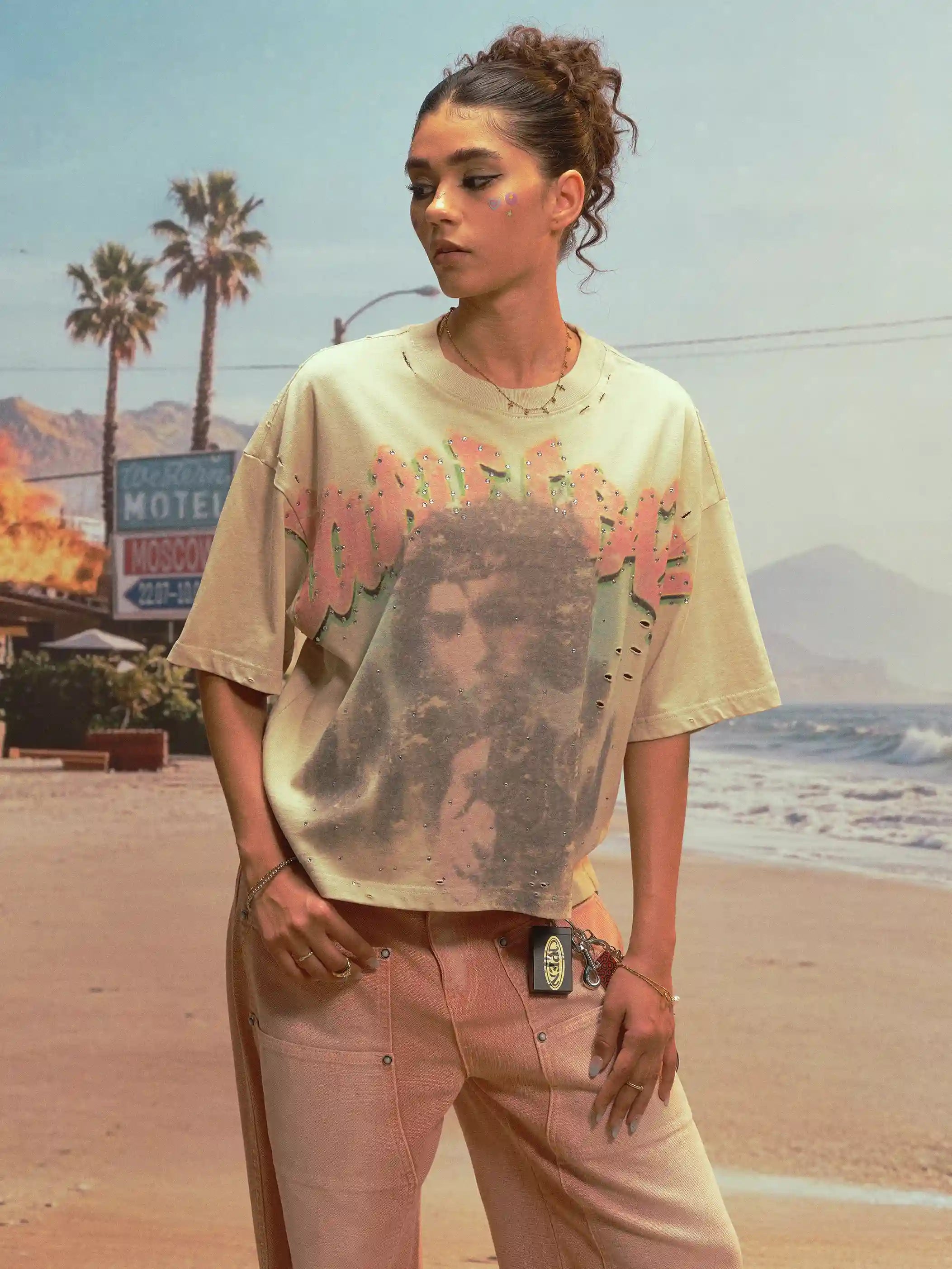 Vintage Action Movie Graphic Tee-535