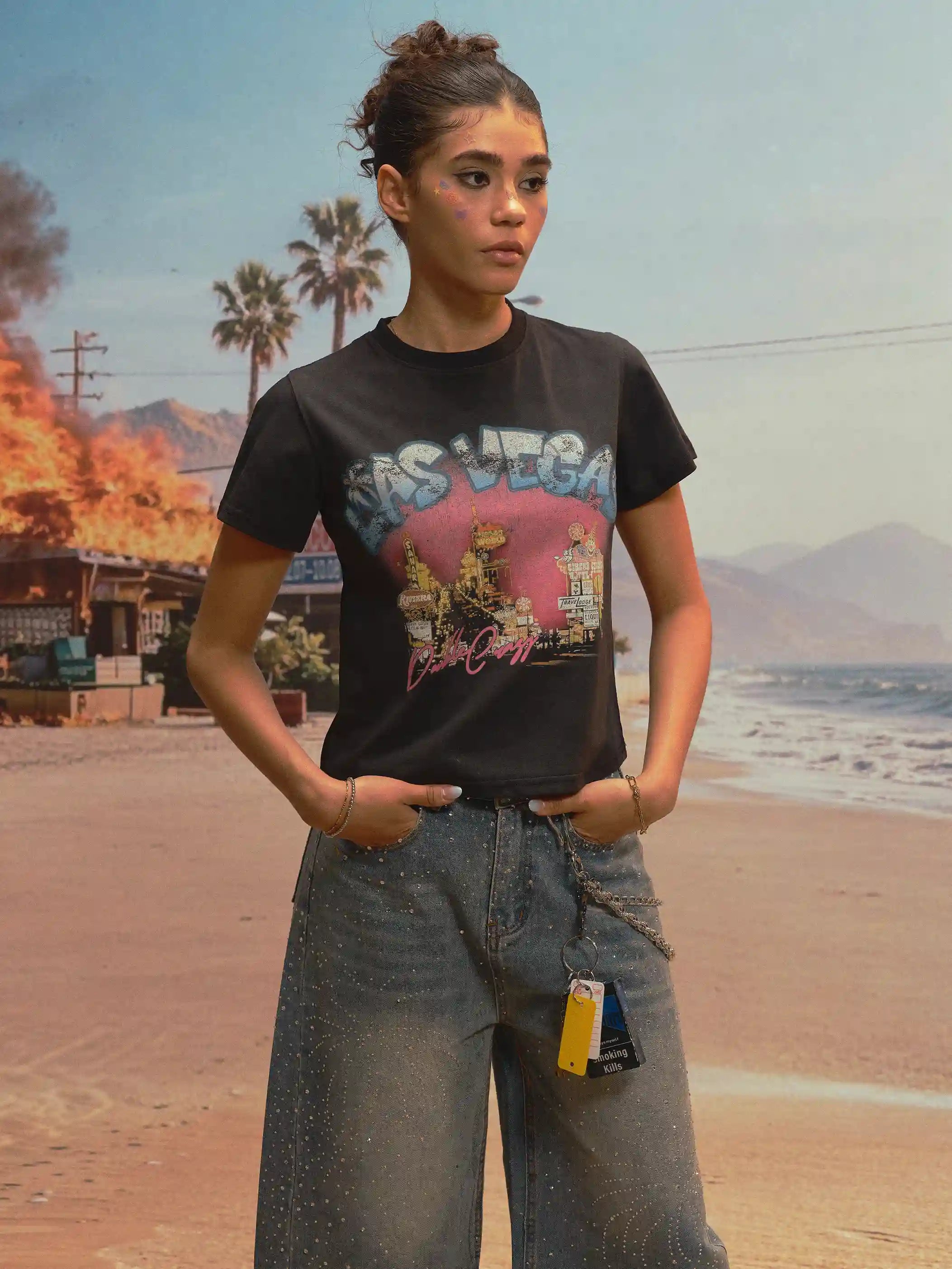 90s Vintage Vegas Regular Tee-543