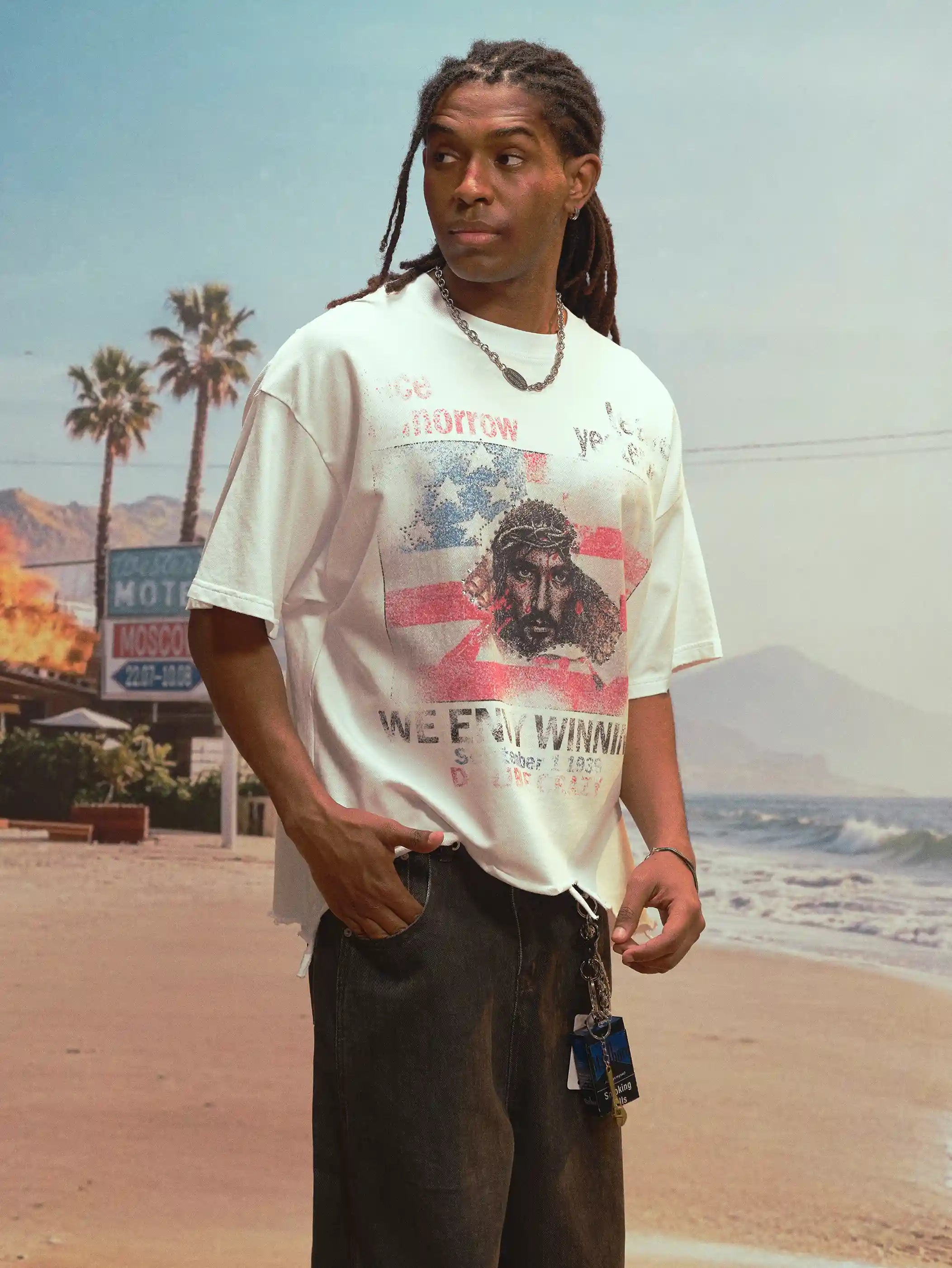 Faded Envy Jesus Tee-461