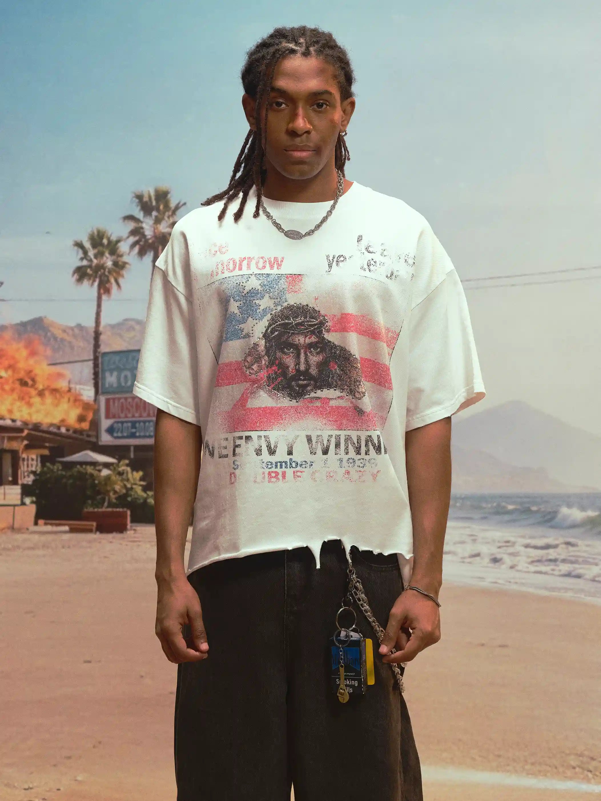 Faded Envy Jesus Tee-461