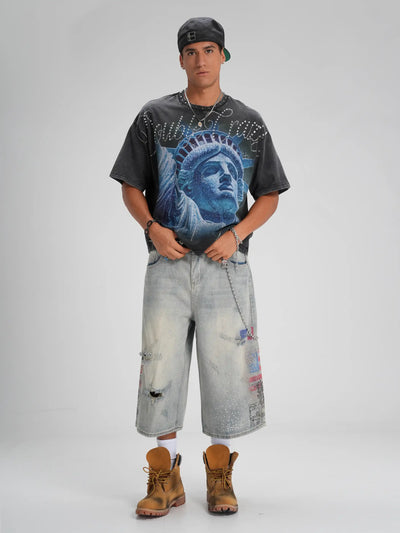 T-shirt graphique Liberty à clous - 554