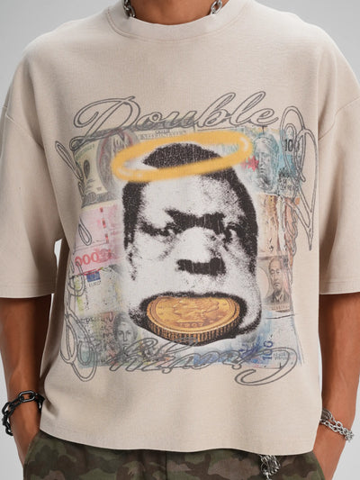 Currency Vintage Waffle Boxy Tee-557