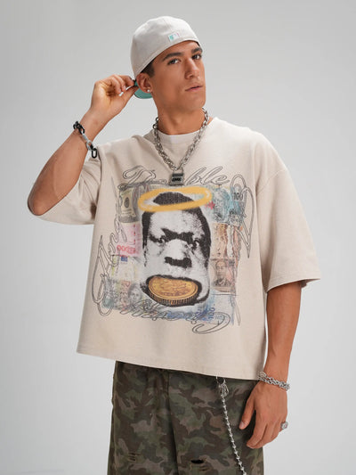 Currency Vintage Waffle Boxy Tee-557