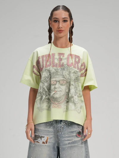 Camiseta gráfica Jesús rico y ostentoso-560