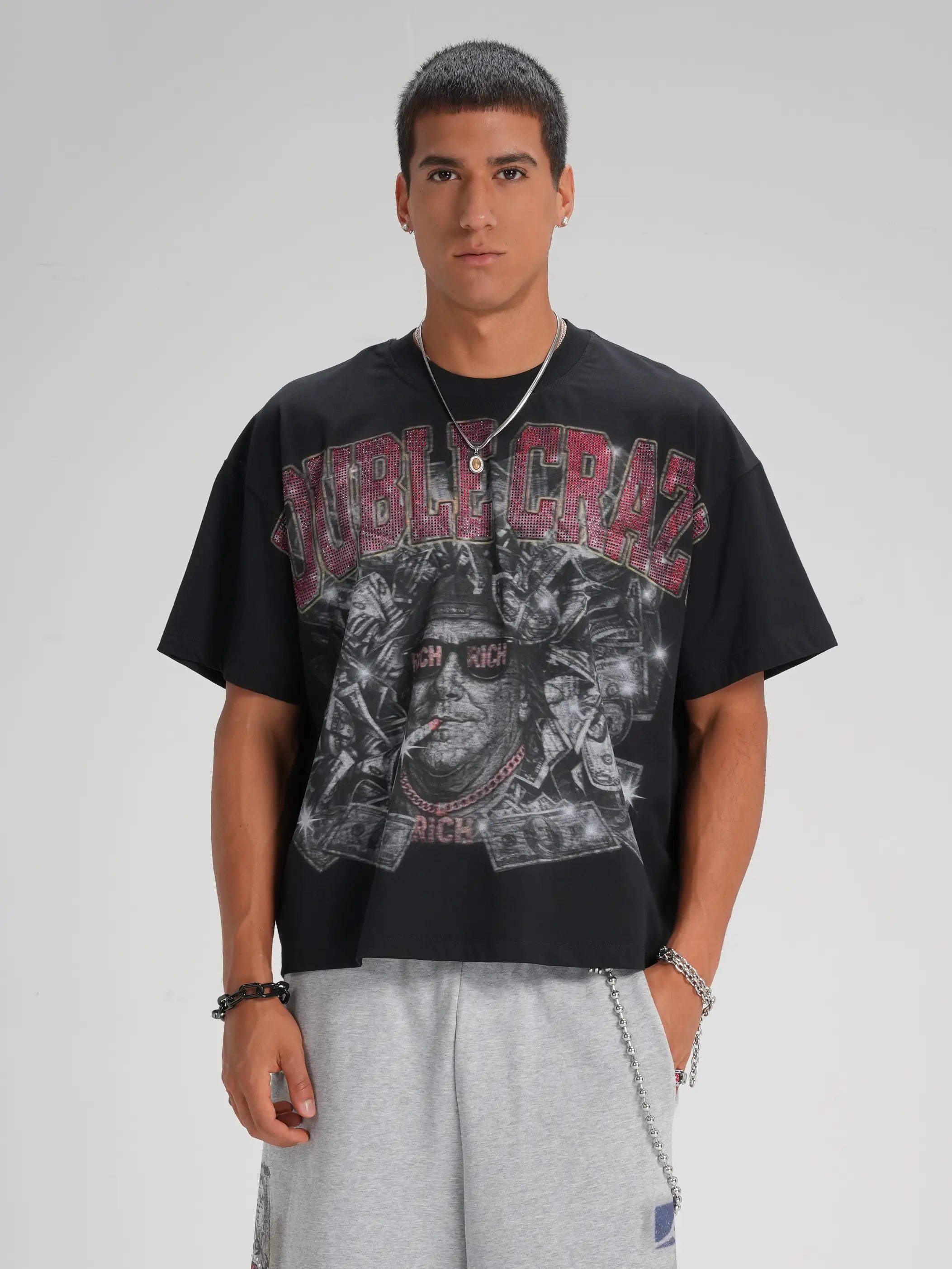 Bling Rich Jesus Graphic Tee-560