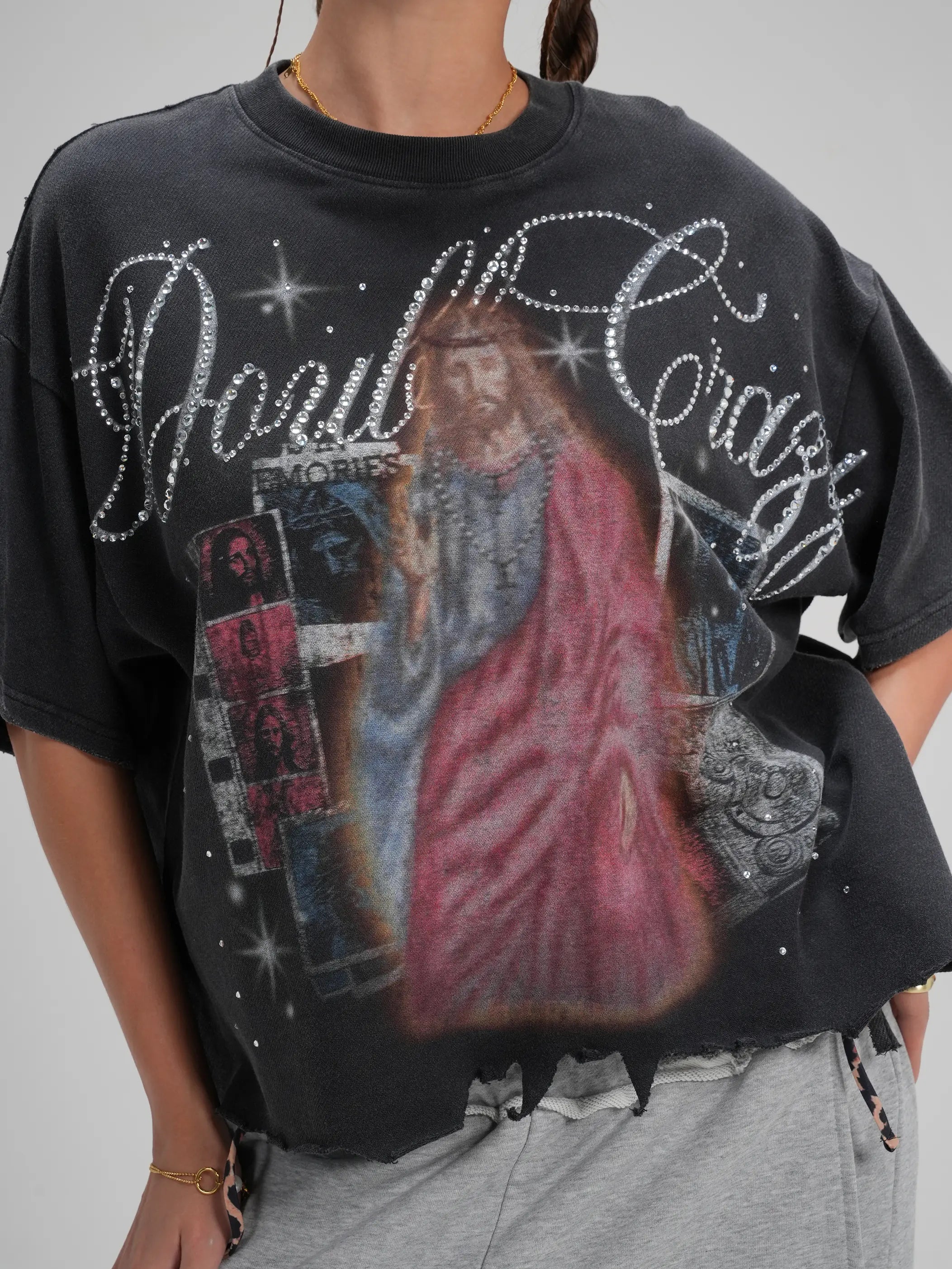 Distressed Art Jesus Tee-564