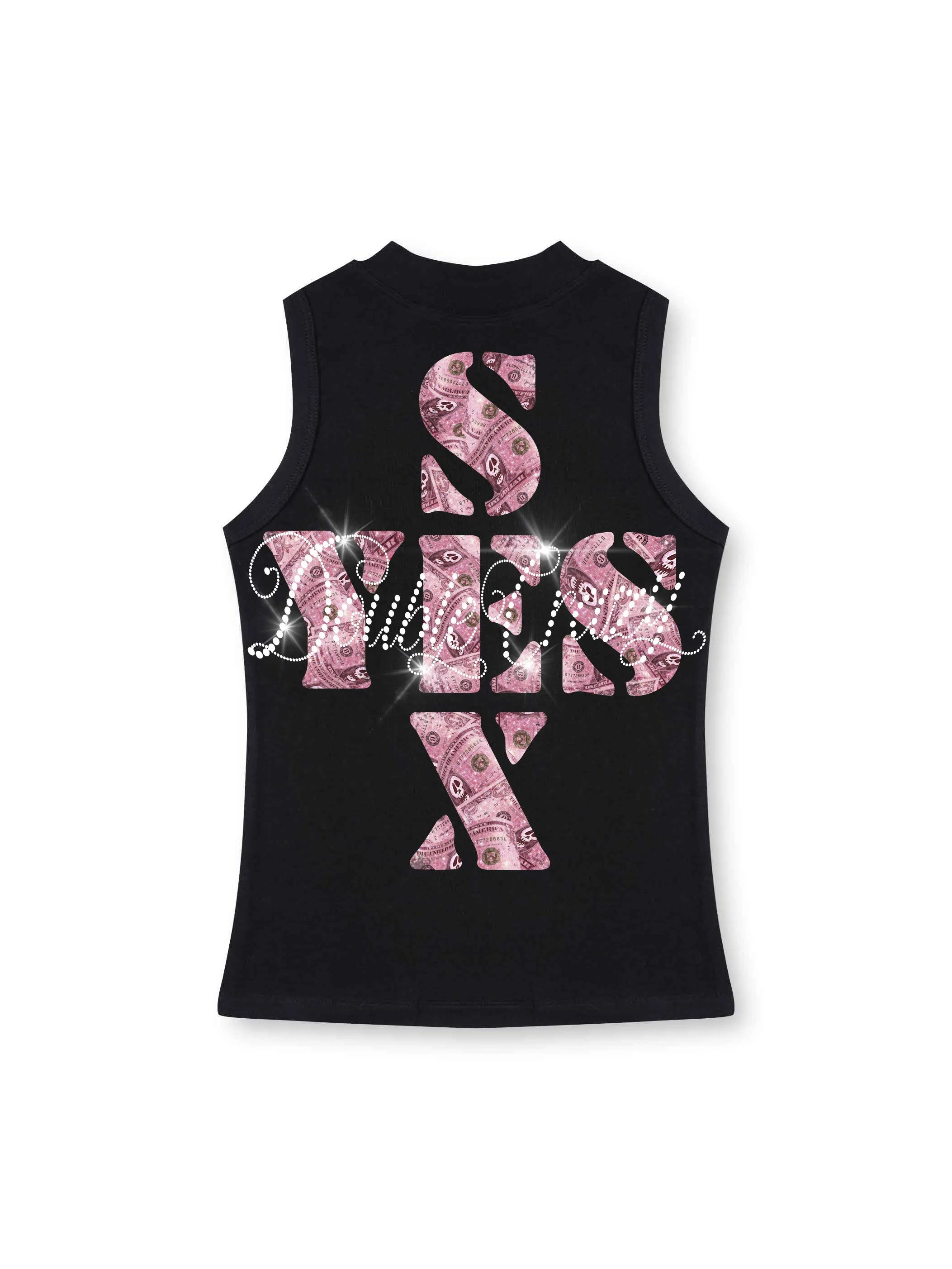 Edgy Bling Money Muscle Tank-569