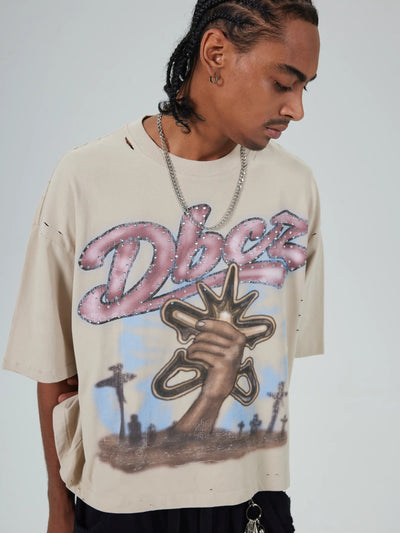 Bling Tombstone Vintage Tee-678
