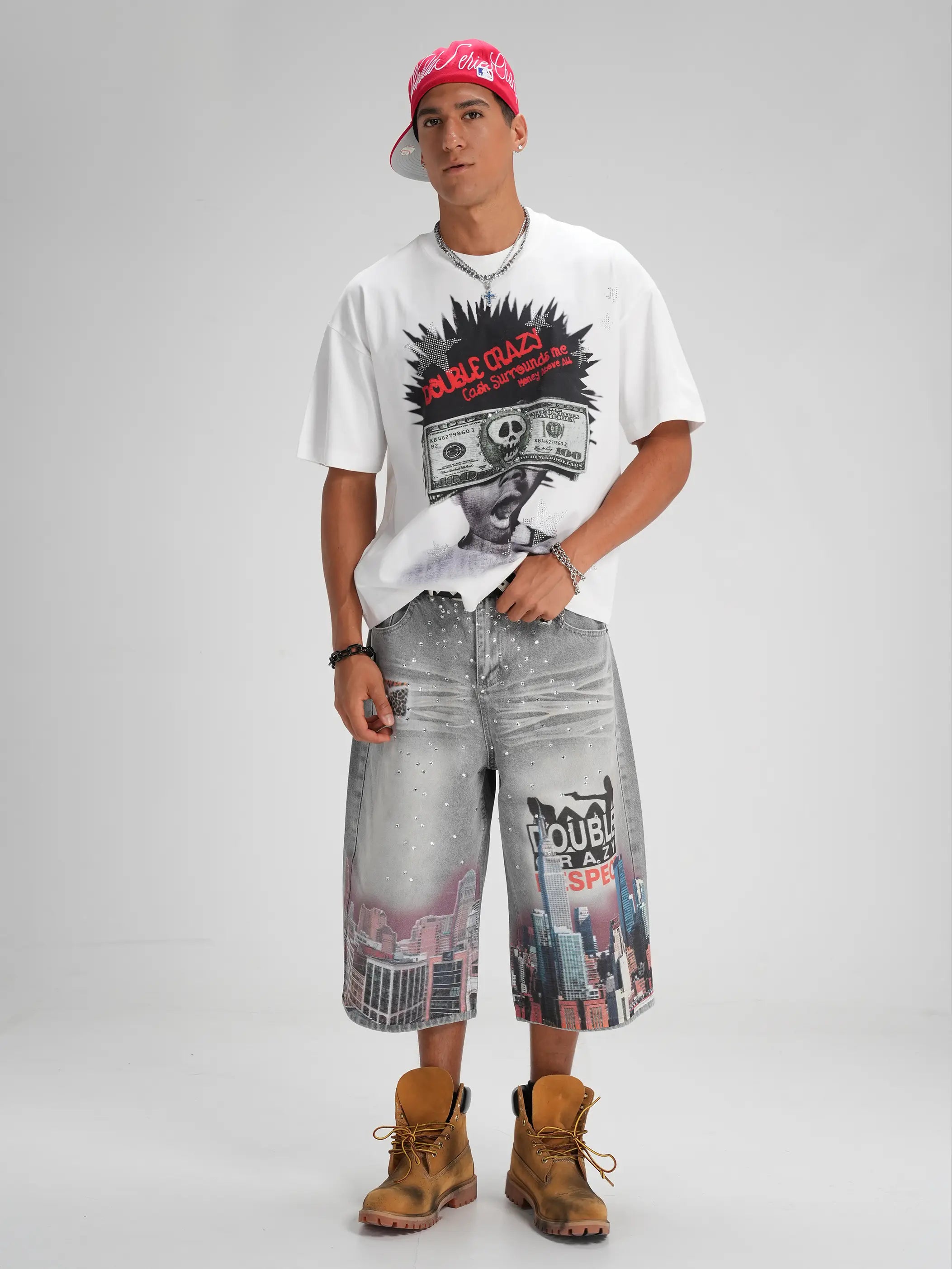 T-shirt ample enfant Bling Cash Afro-573