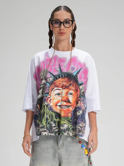 Camiseta Boxy Bling Funny Hustle-576