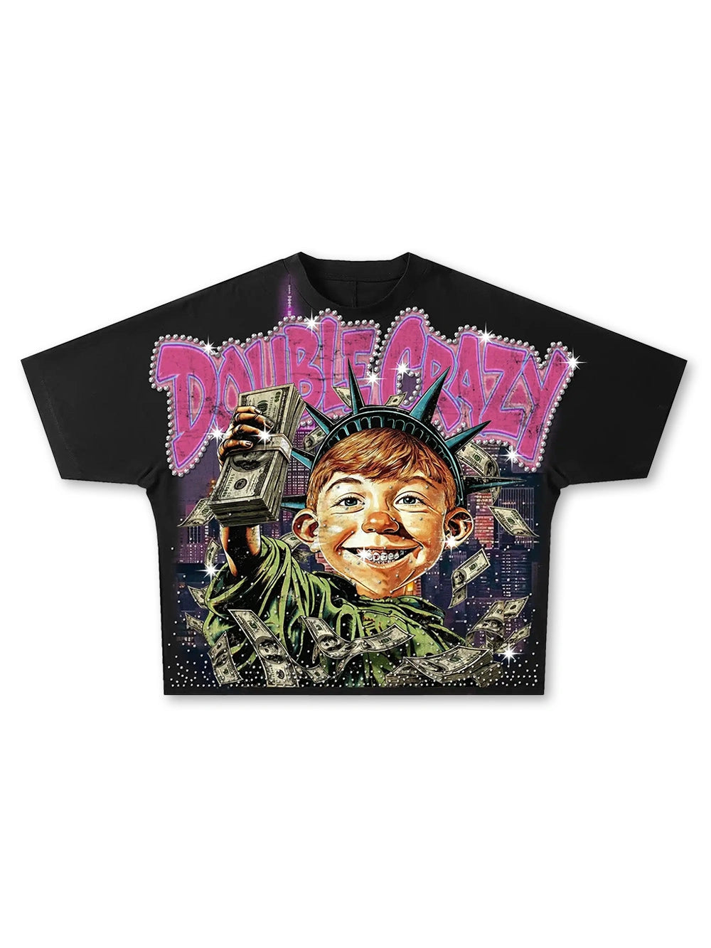 Camiseta Boxy Bling Funny Hustle-576