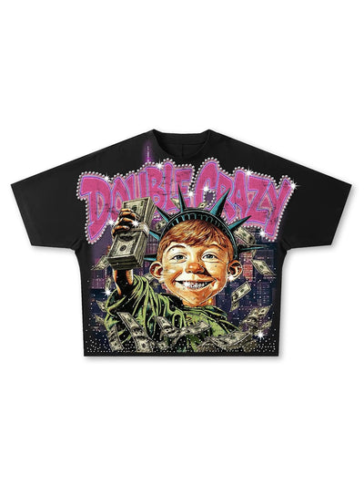 Camiseta Boxy Bling Funny Hustle-576