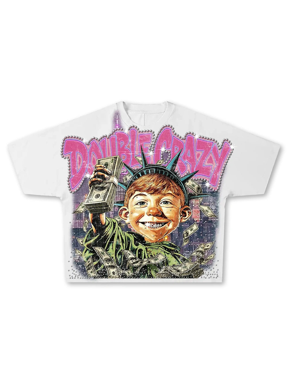 T-shirt ample « Bling Funny Hustle »-576
