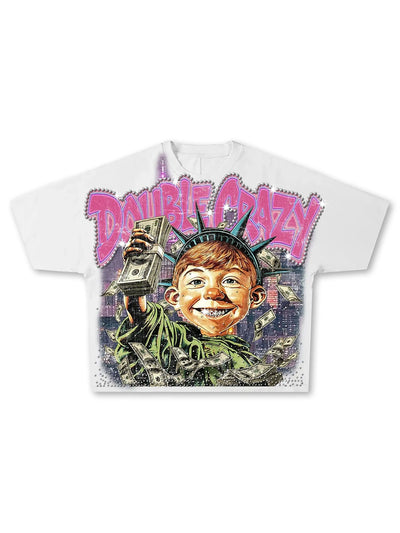 T-shirt ample « Bling Funny Hustle »-576