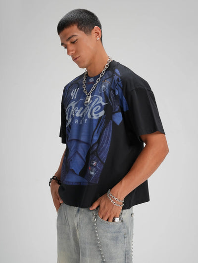 Bling Graphic Boxy Jersey Tee-582