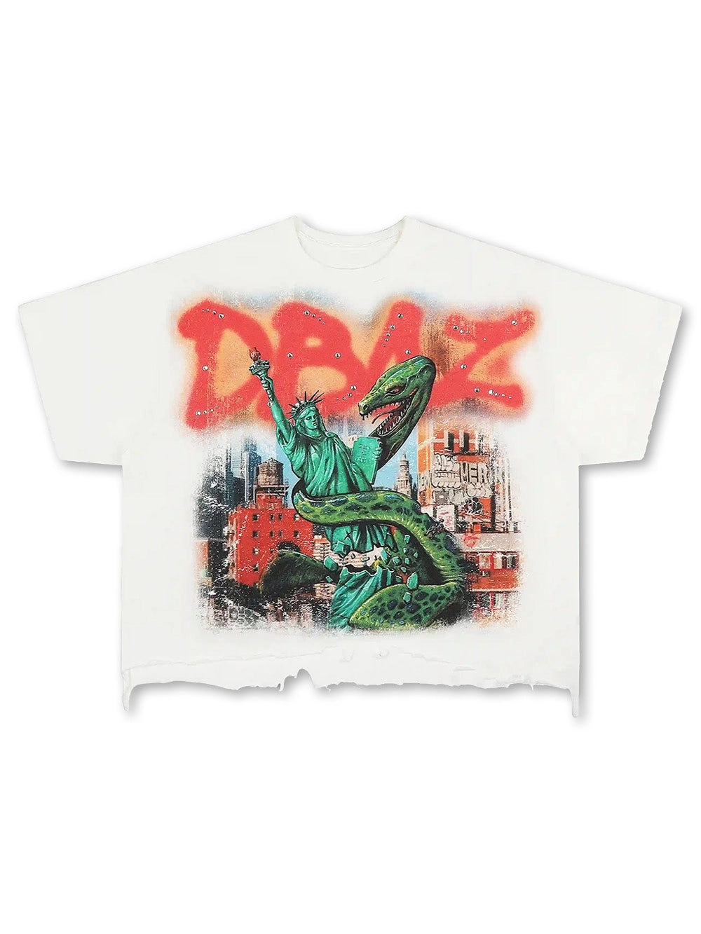 Bling Liberty Snake Camiseta Boxy-586
