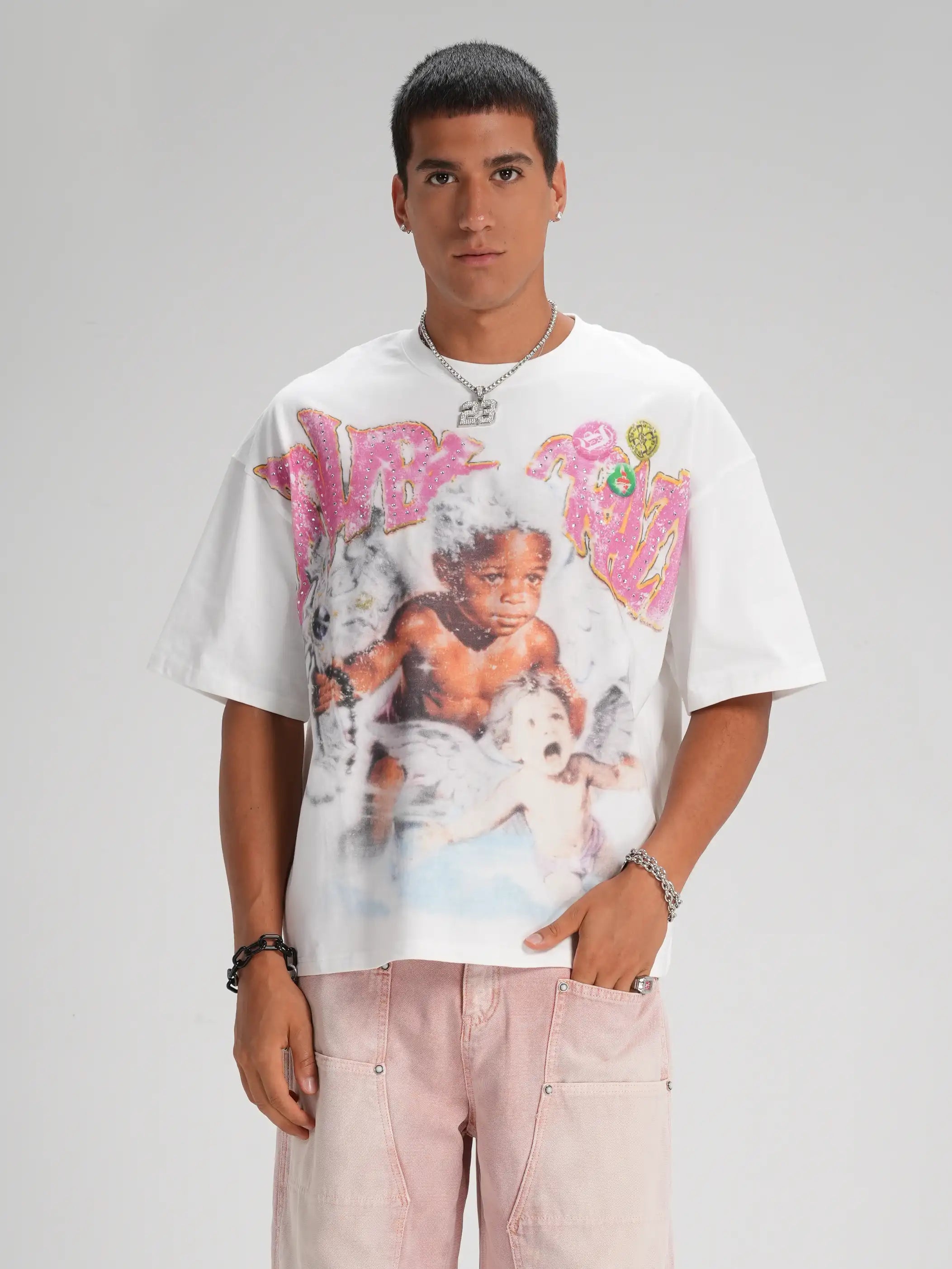 Iced Out Cherub Rockstar Tee-590