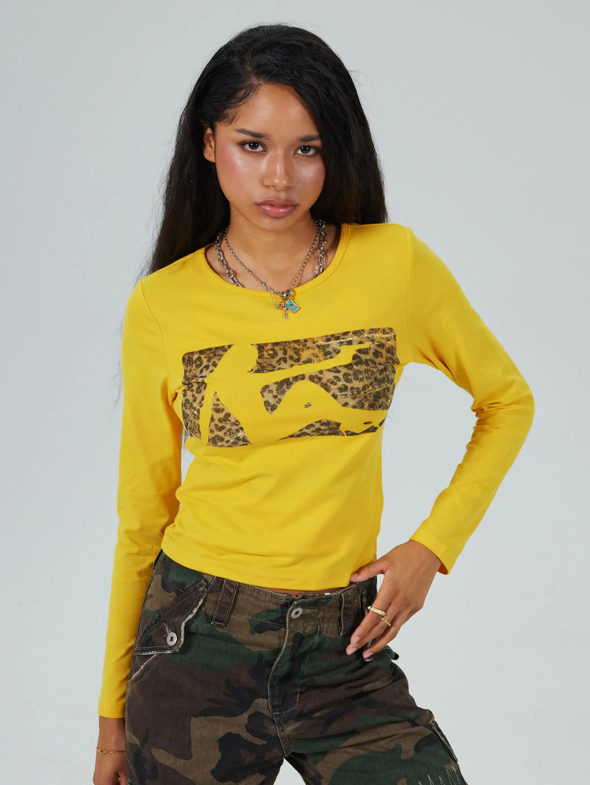 Leopard Silhouette Second-Skin-XS/L-716