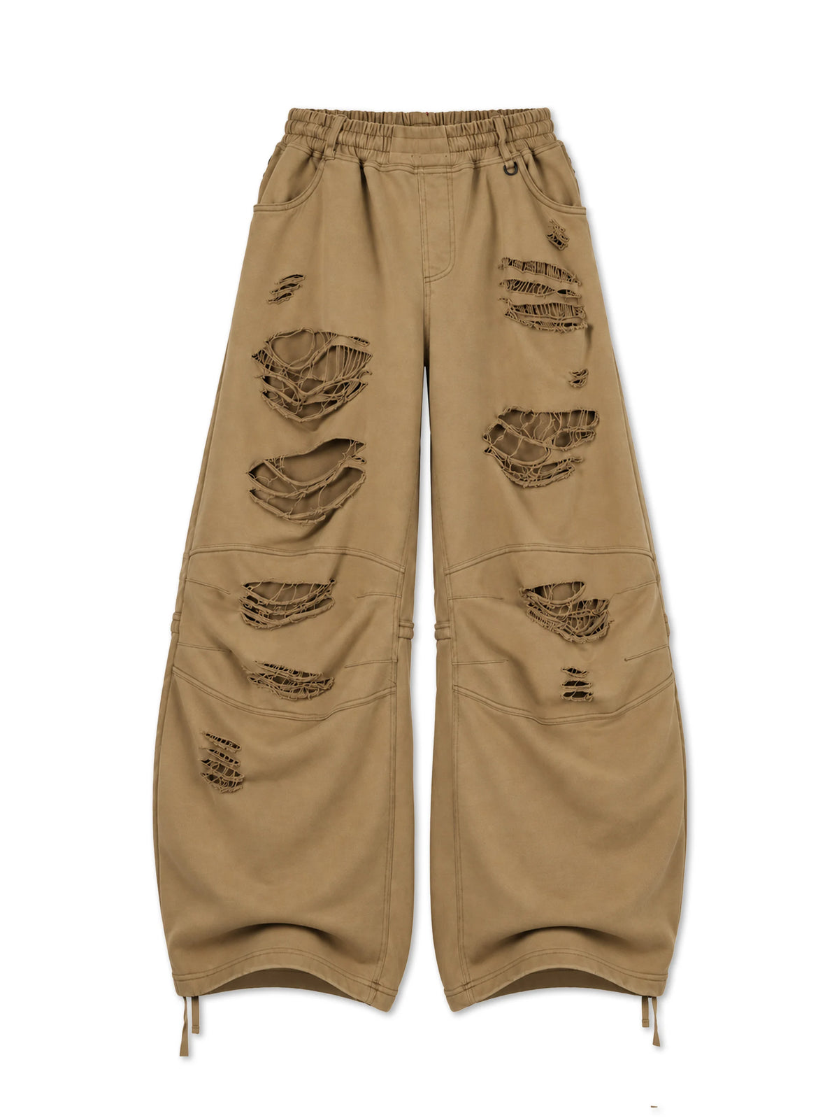 "Chaos" Slashed Sweats-795