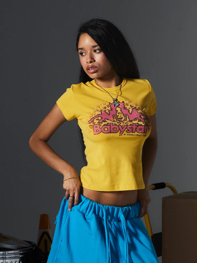 Leopard Devil Girl Baby Tee-651