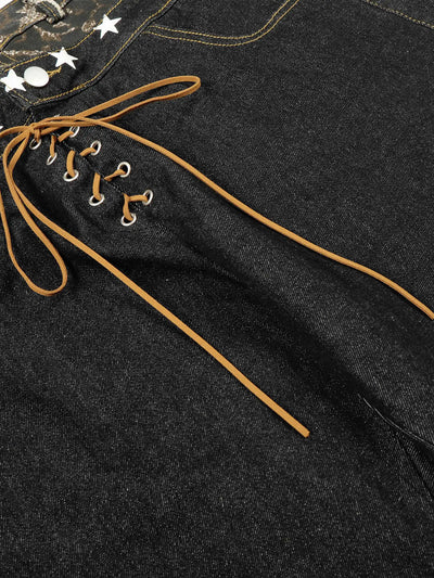 Layered Star Denim Jean-S1169