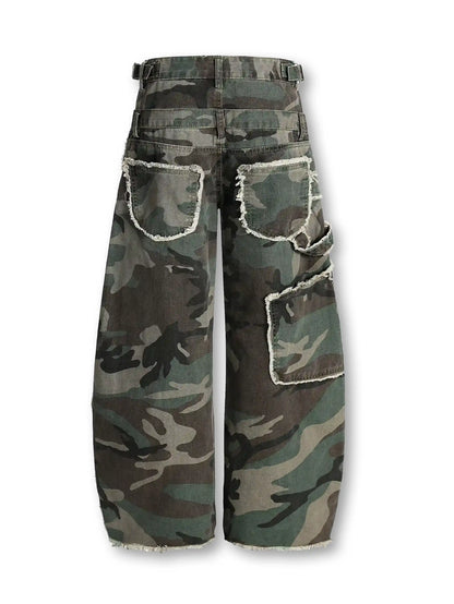 Apocalyptic Camo Dual Waistband Pants-S1075