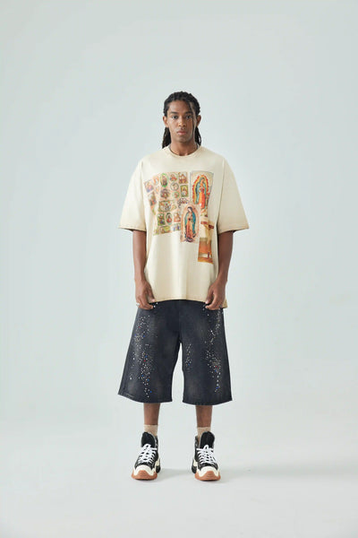 Holy Card Collage T-shirt-173
