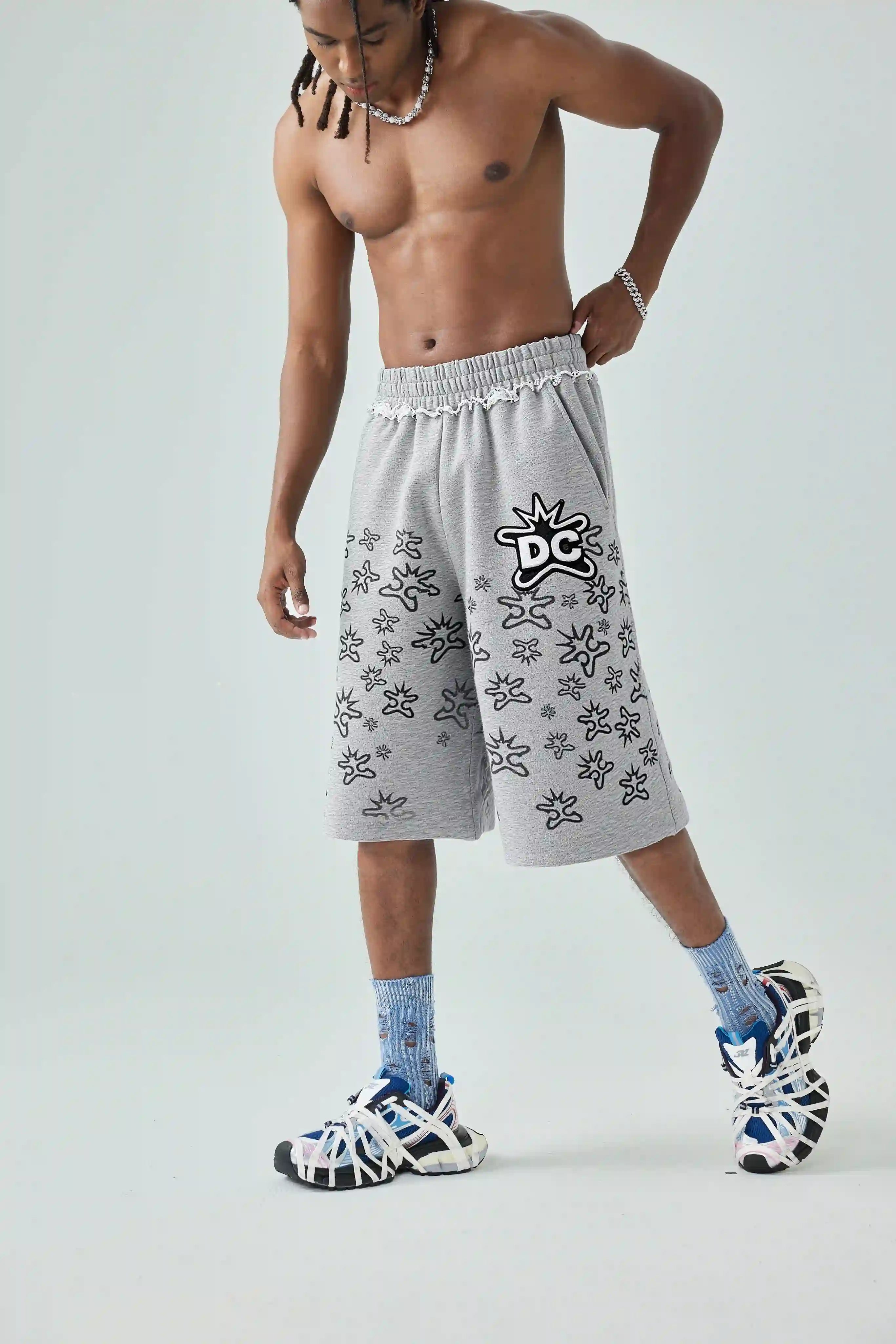 Vintage Splatter Terry Shorts-621