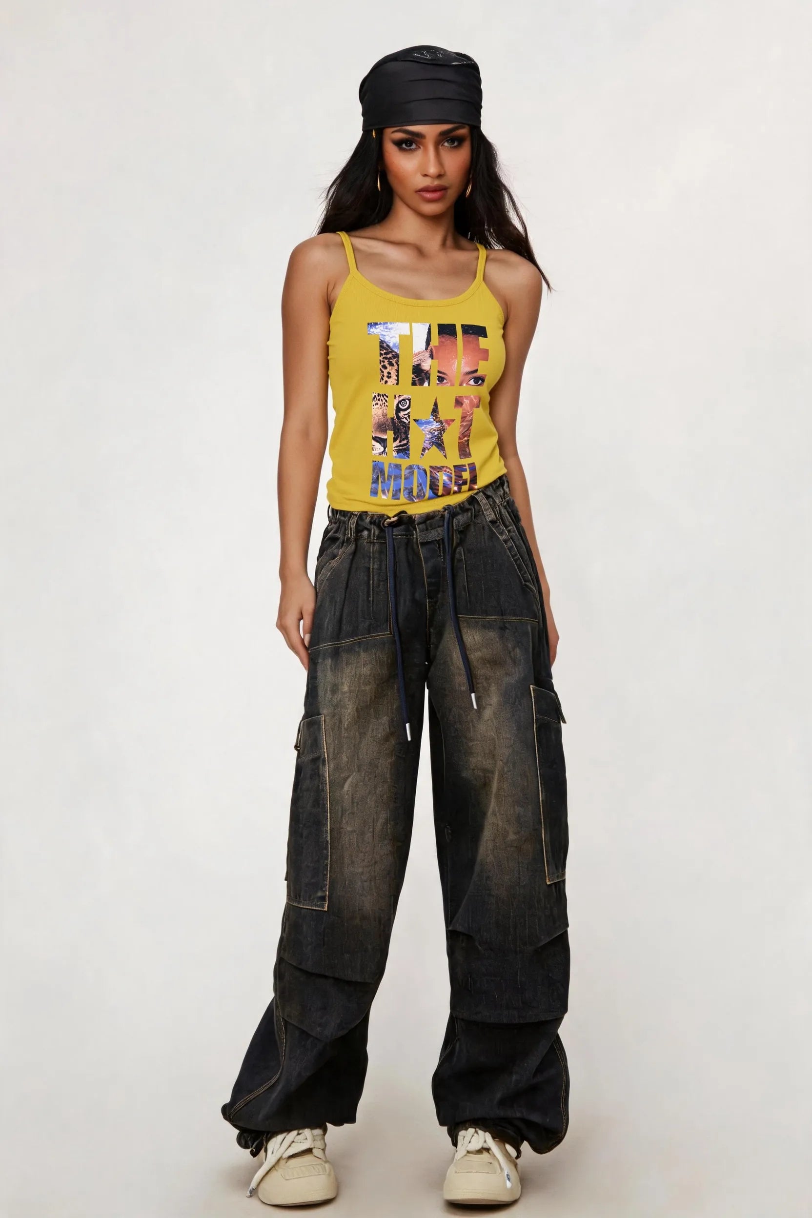 Leopard Portrait Slim Cami-605