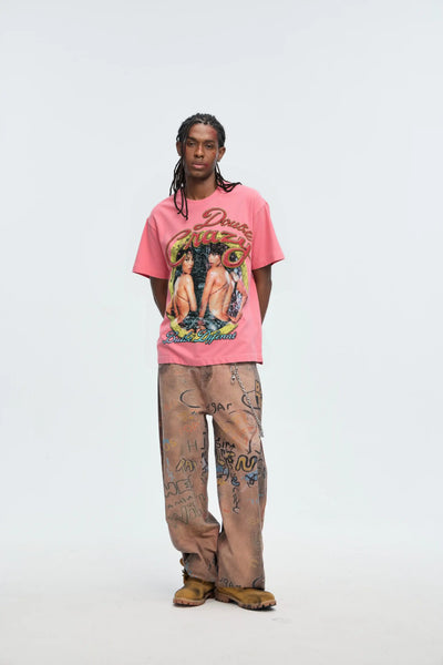 90s Faded R&B Poster Loose Tee-619