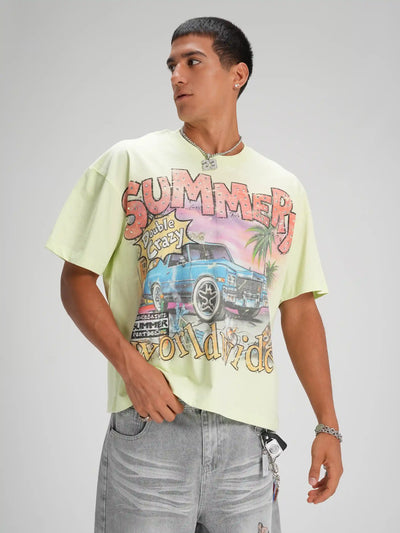 90s Lowrider Car Sorona Boxy Tee-601