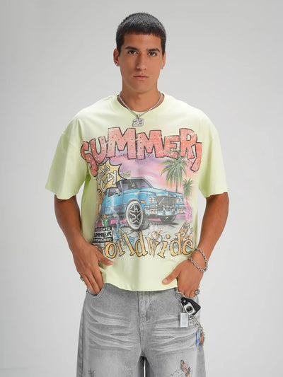 90s Lowrider Car Sorona Boxy Tee-601