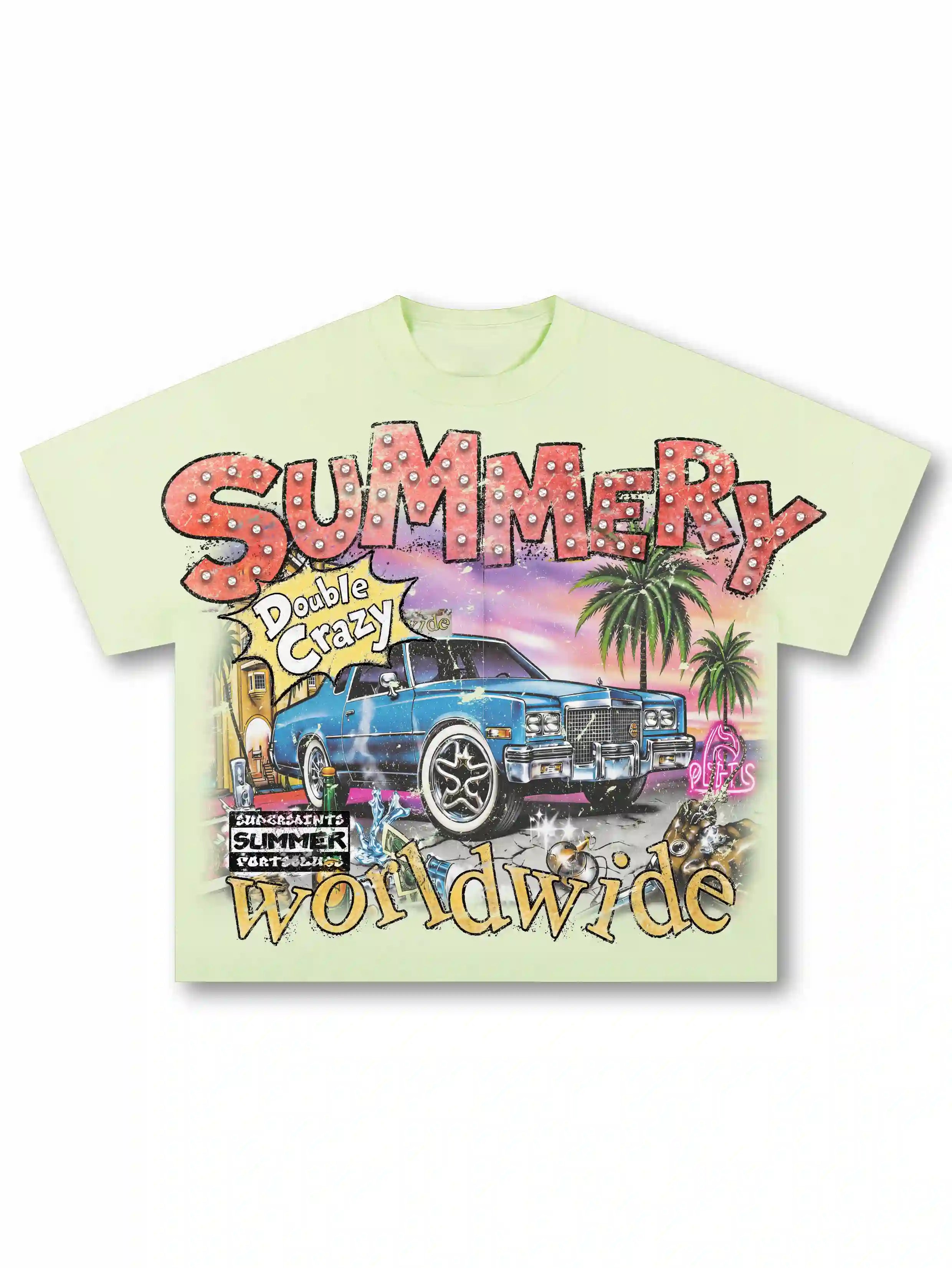 90s Lowrider Car Sorona Boxy Tee-601