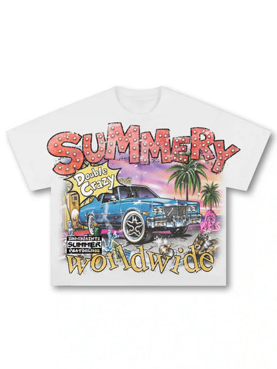 90s Lowrider Car Sorona Boxy Tee-601