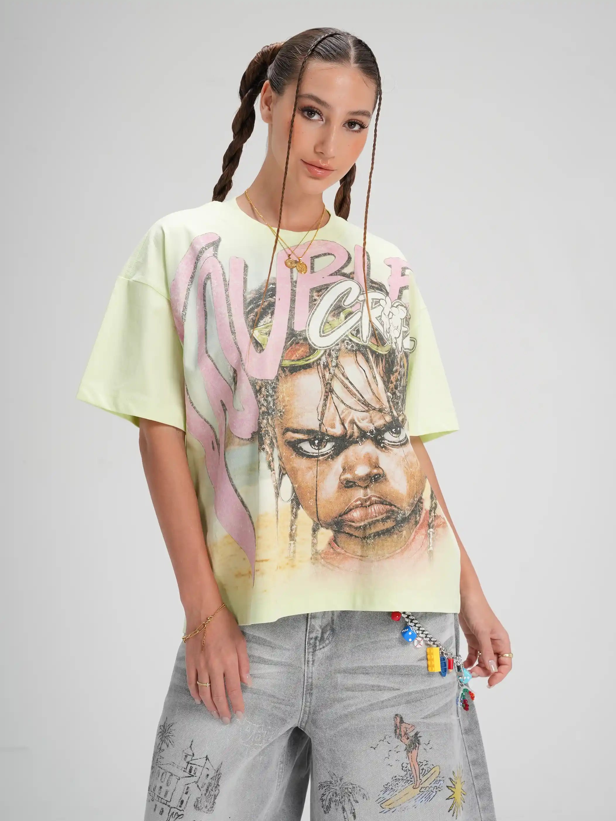 Rockstar Braids Boy Boxy Tee-602