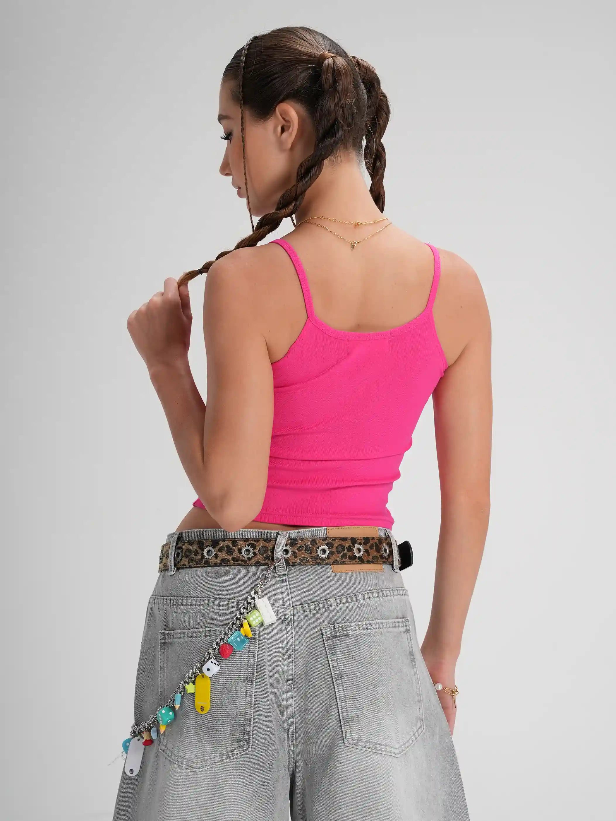 Camisola delgada con estampado de leopardo-605